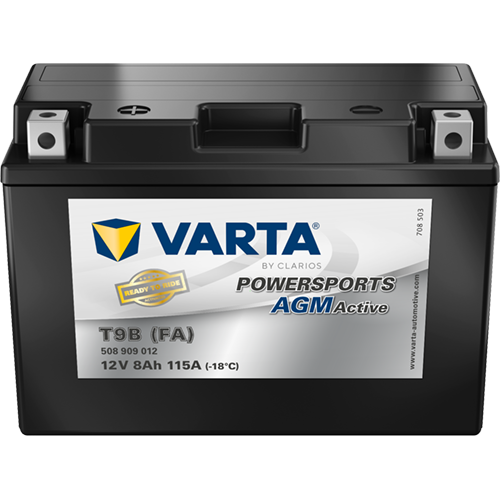 VARTA Powersports AGM ACTIVE YTX9-BS 8Ah motorcycle battery 12V (DIN 50812)